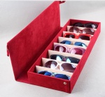 8PCS Velvet Sunglass Box